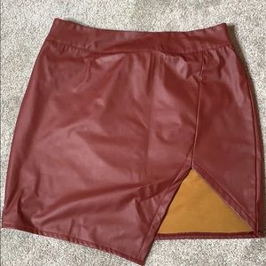 Maroon Skirt